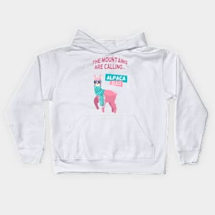 Alpaca Bag Alpaca Pun Kids Hoodie